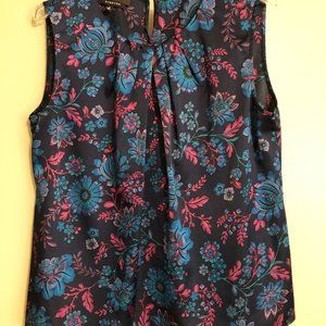 Blue Floral Blouse